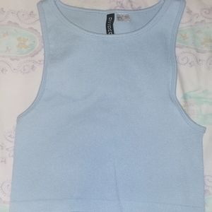 h&m blue tank